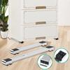 2 Pack Heavy Duty Appliance Stand with Wheels Adjustable Height Base for Refrigerator Washing Machine Dryer