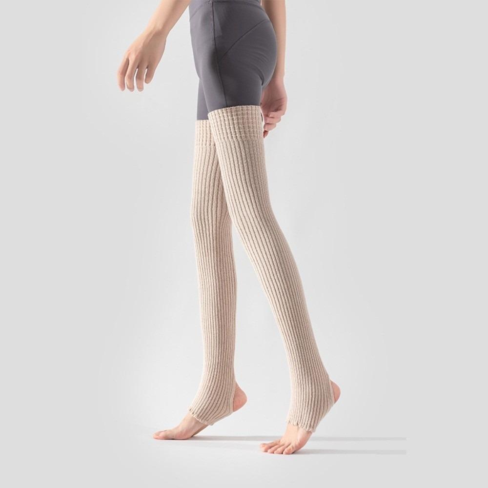 Knee High Long Foot Covers Foot Cover Pilates Yoga Knitted Socks Ballet Leg Warmers Gym Fitness