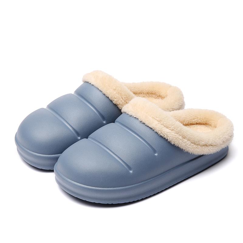 Тапочки для женщин и мужчин, зимние, плюшевые, сохраняющие тепло, плоская домашняя обувь, мягкие, удобные, женские туфли, тапочки из ЭВА, хлопковые, карамельного цвета, 36-45