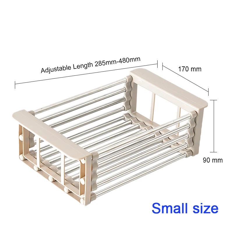 Сливная полка для кухонной раковины из нержавеющей стали 304, сушилка для посуды, органайзер для хранения, корзина для фруктов и овощей