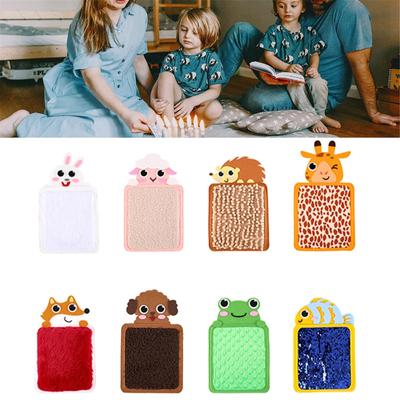 Игровая доска для сенсорного изучения животных. Тактильные плитки для исследования животных. Красочные текстурированные игровые коврики для когнитивного развития.