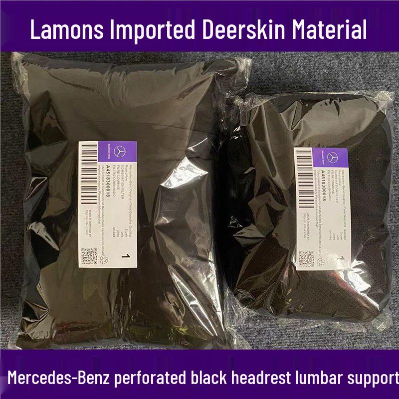 Mercedes-Maybach Style Headrest & Lumbar Support Pillow for E-Class/GLC/GLE/GLS