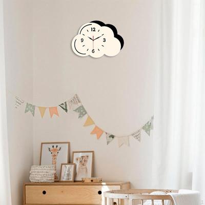Декор настенных часов Cloud, бесшумные часы, декоративные для гостиной, спальни, детей