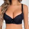 European and American Sexy Lace Lingerie for Large Breasts Fashionable Sexy Luxurious Push-up Bra