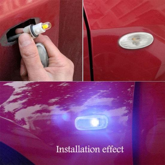 4Pcs T10 W5W COB LED Canbus Super Bright Wedge Parking Light Car Lamps