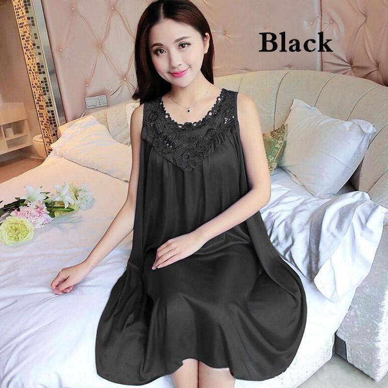 Женская ночная рубашка, шелковое белье, сексуальное платье Babydoll, ночная рубашка, одежда для сна