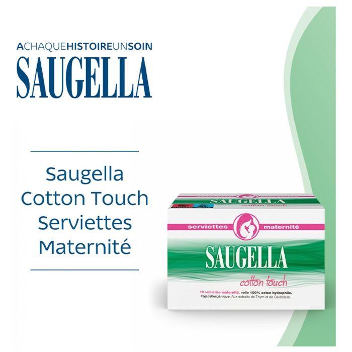 Saugella Cotton Touch Послеродовые прокладки 10 штук
