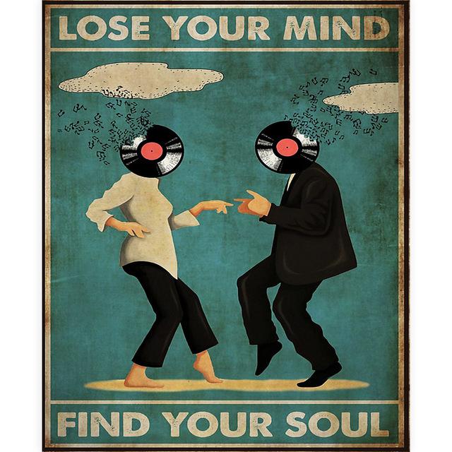 Панк Черный Кот Холст Картина Ретро Интересно Психического Здоровья Ванная Комната Гостиная Украшения Картина Настенное Искусство Домашний Декор