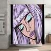 Pop Art Portrait Shower Curtain Anime Girl Decor Japanese Kawaii Aesthetic Room Divider Waterproof Bathroom Curtains Home Decor