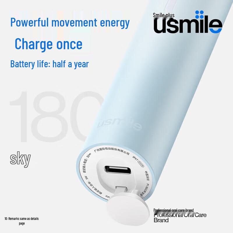 usmile Электрическая зубная щетка P1MAX, штепсель CN (адаптер в комплекте)