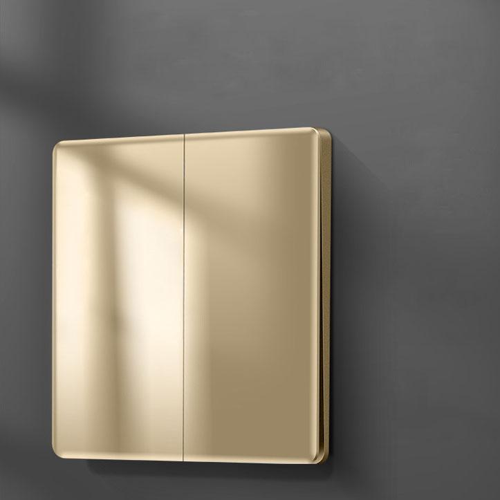 Ultra-Thin Wall Light Switch Home Hotel 1/2/3/4 Gang 2 Way Black Gold Tempered Glass Panel Push Button Switch Wall Switch