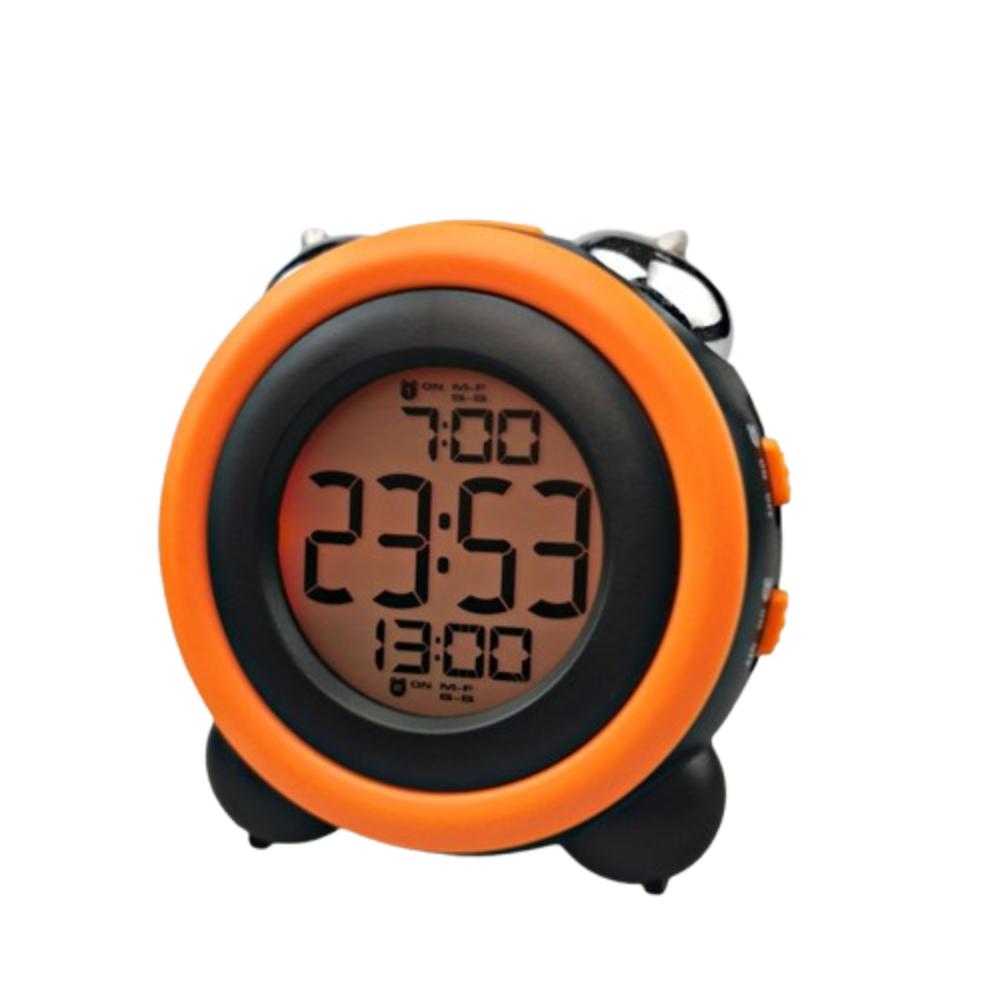Twin Bell Digital Clock Blue Backlight Smart Alarm Clock Dual Alarm Clock Home Use