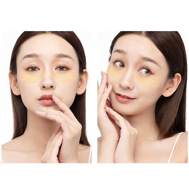 HOUMAI Lady 24K Gold Eye Patch Улучшает морщины вокруг глаз Увлажняющая маска для глаз Уход за глазами