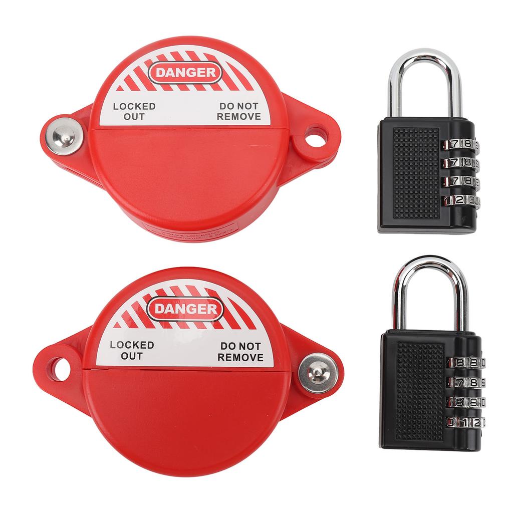 Gate Valve Lockout Device Engineering Plastic Zinc Alloy Water Spigot Lock with Coded Lock for 1 To