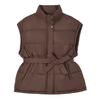 Women's Thickened Winter Mid-Length Down Vest Stand-Collar