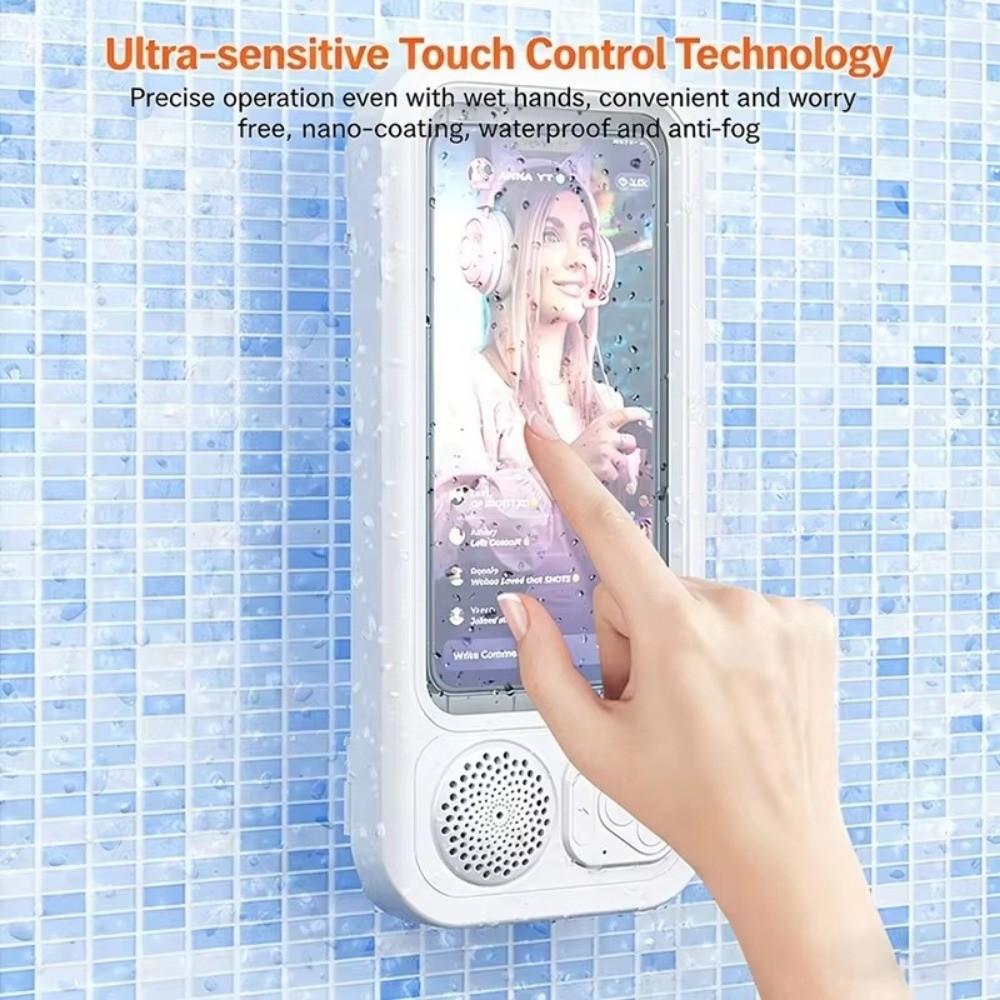 Anti-Fog Long Playtime Wireless Shower Speaker Waterproof Bathroom Phone Case Speaker Bathroom