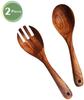 Acacia Wood Bowl Solid Hardwood Salad Bowl Serving Set With Servers Factory Price for Fruits Salads Decor Wooden Bowl