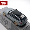 MINIGT 1:64 metallic grey BMW M3 Competition Touring Brooklyn alloy car Model 864