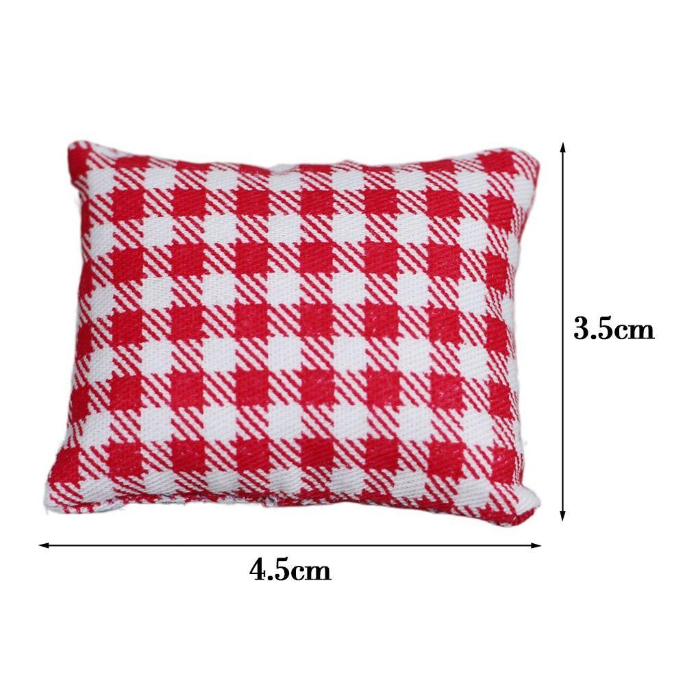 Simulation chair Wooden Table Doll House Decoration Dollhouse Sofa Cushion Table Furniture Toys