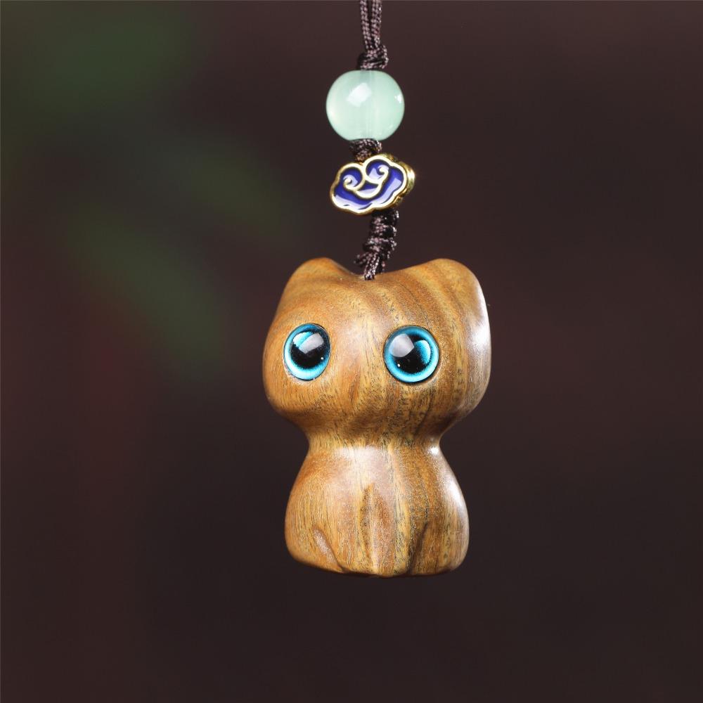 Китайский стиль сандалового дерева брелок кулон брелок ремешок милый мобильный телефон кольцо для женщин