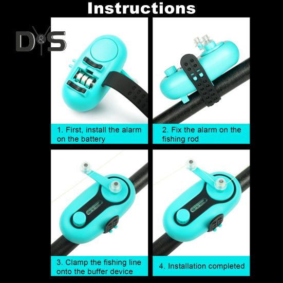 Электронный рыболовный сигнализатор поклевки, зуммер, свет, регулируемый ремешок, 80 дБ, ночной рыболовный удилище, светочувствительный электронный индикатор поклевки, датчик удара, лампа