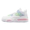 Air Jordan 4 Retro PS День Святого Валентина Детские Кроссовки Белый Средне-Мягкий Розовый Половина Синего IB7069-100