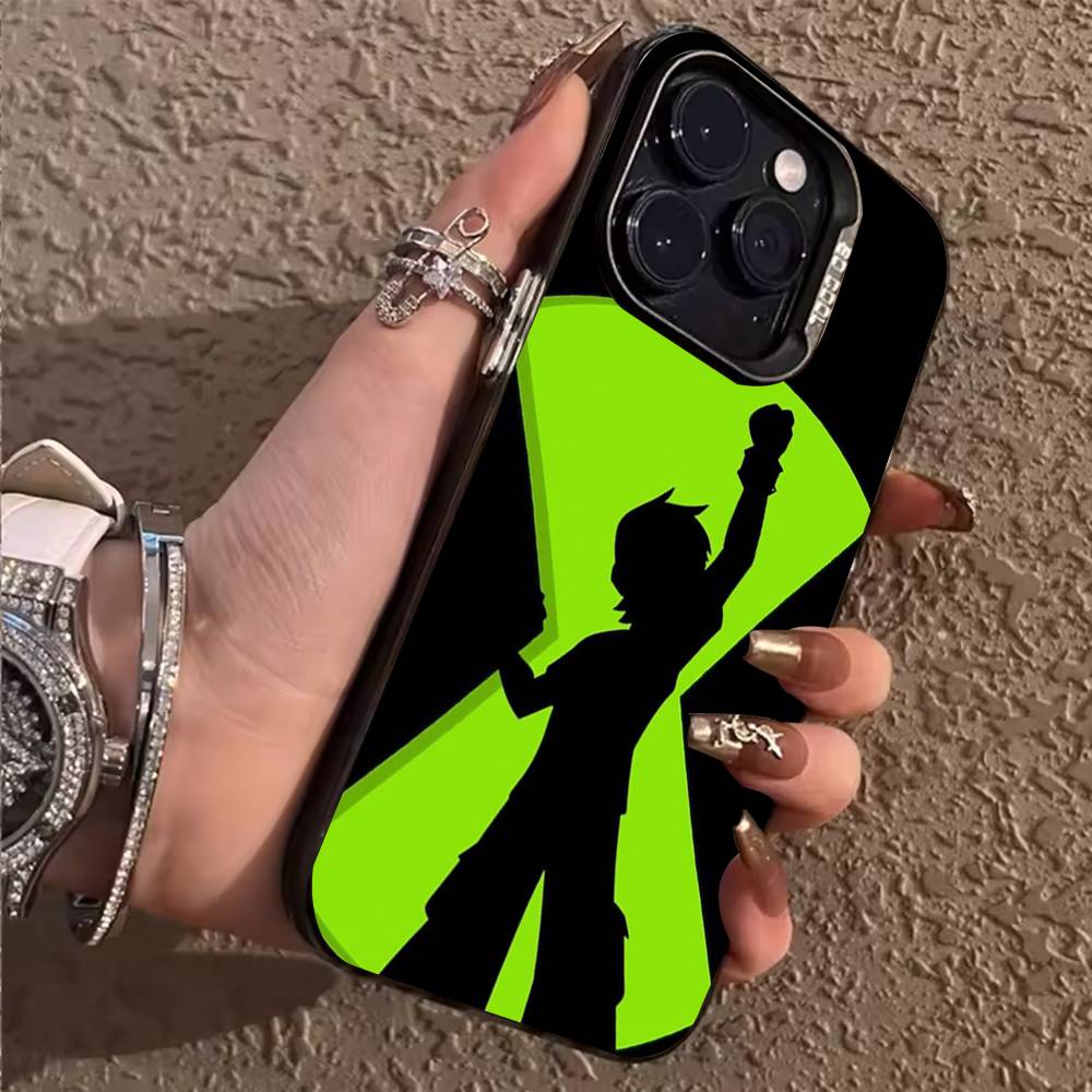 Чехол для телефона-часов B-Ben10 O-Omnitrix для iPhone 17,16,15,14,13,12,11,Pro,X,XS,Max,Plus Мягкий Черный Чехол