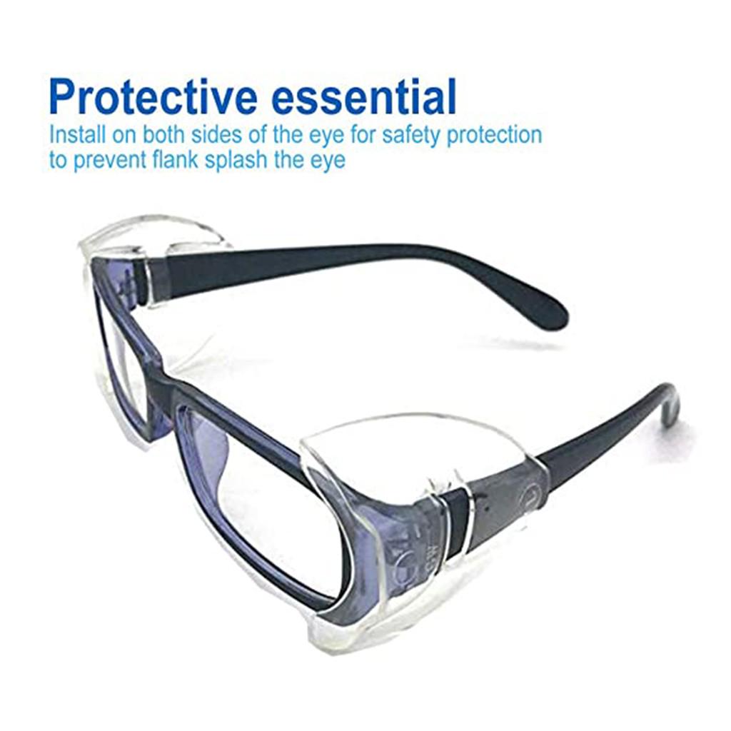 3 Pairs Side for Eye Glasses Slip On Safety Glasses Shield Universal