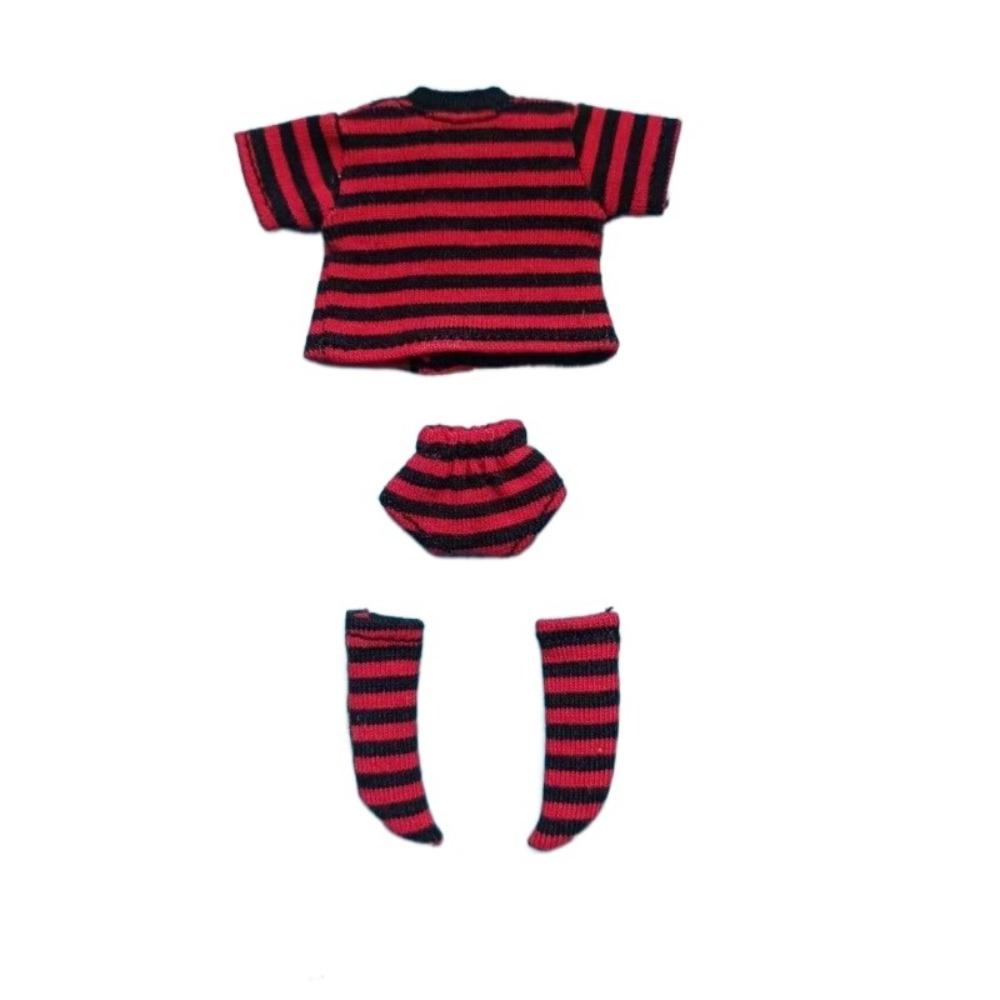 Shorts Socks Doll Underwear T-shirt OB11 Striped Tops DIY Toy Ob11 Doll Clothes  Boy Girl Gift