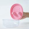 Yousheng No-Mess Snack Box Transparent Sealed Box with Silicone Lid Reusable Cookies Storage Container Prevent Fingers from Getting Dirty for Picnic