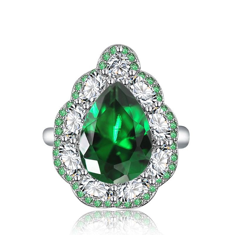 BELLA BOX Кольца изменяемого размера в форме капли для женщин, циркон, помолвка, изысканные ювелирные изделия, подарок