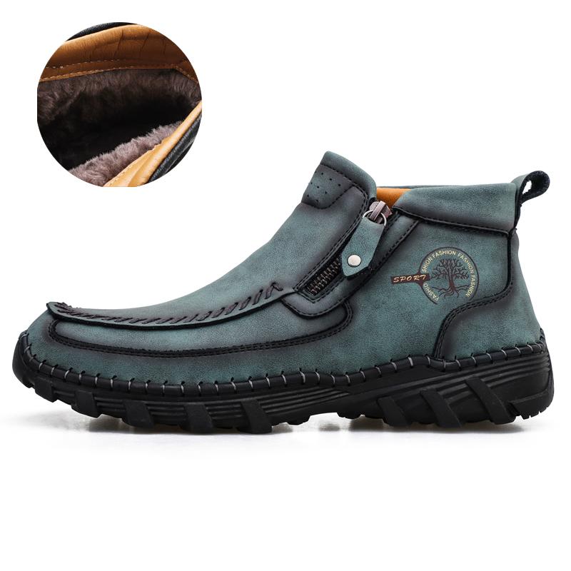 Мужские ботинки из натуральной кожи большого размера, удобные ботильоны для мужчин, повседневная обувь, осенне-зимняя мужская обувь