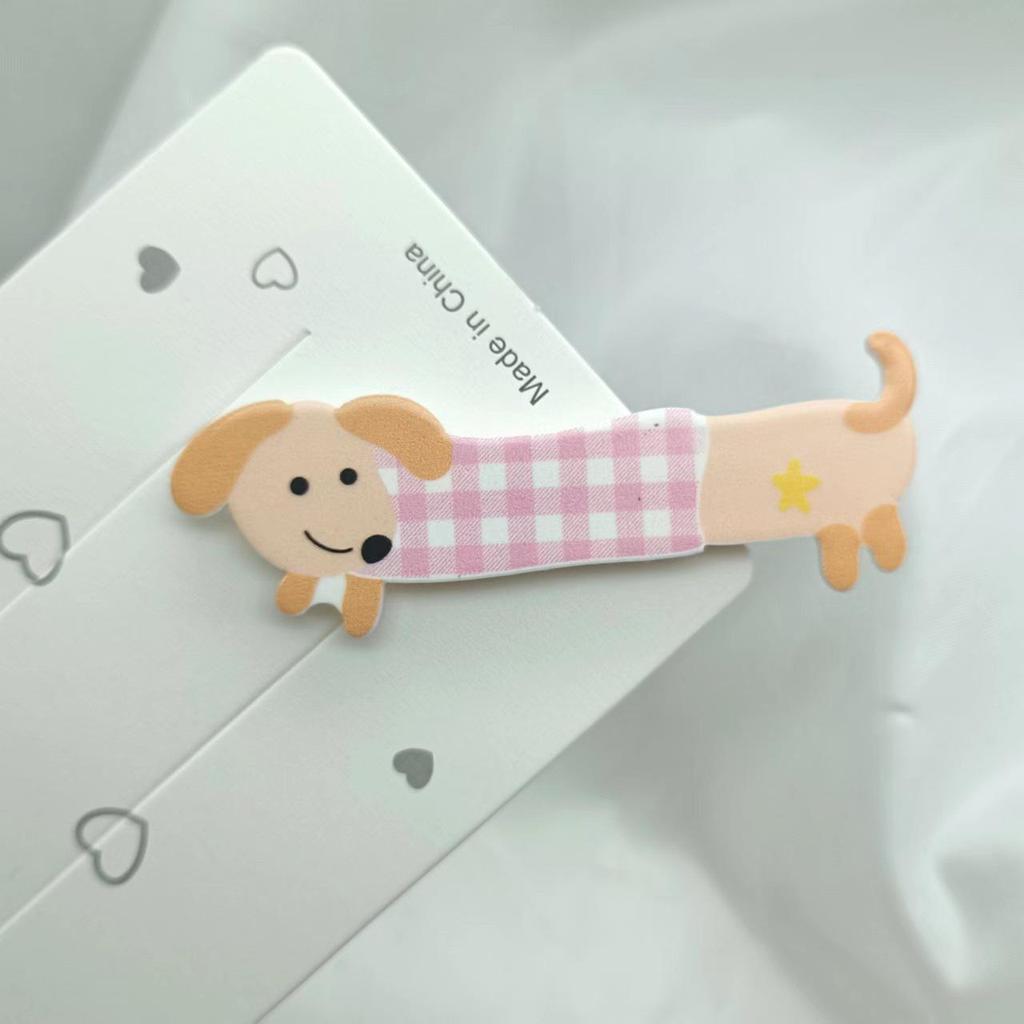 Очаровательная заколка для волос в виде мультяшного щенка - милая девичья заколка в виде утконосика для боковой челки, милый новый стиль аксессуара для волос