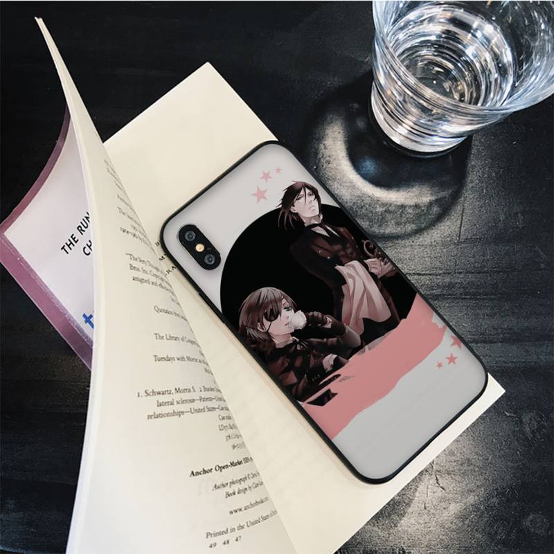 Чехол для телефона с рисунком «Черный дворецкий Себастьян Михаэлис» для iPhone 13 11 12 pro XS MAX 8 7 6 6S Plus X 5S SE 2020 XR