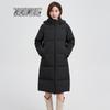 Xuezhongfei Women's 2025 Mid-Length Hooded Down Jacket