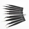 Fine Anti-Static Tweezer Set: Straight & Bent Tips for Electronic Repair