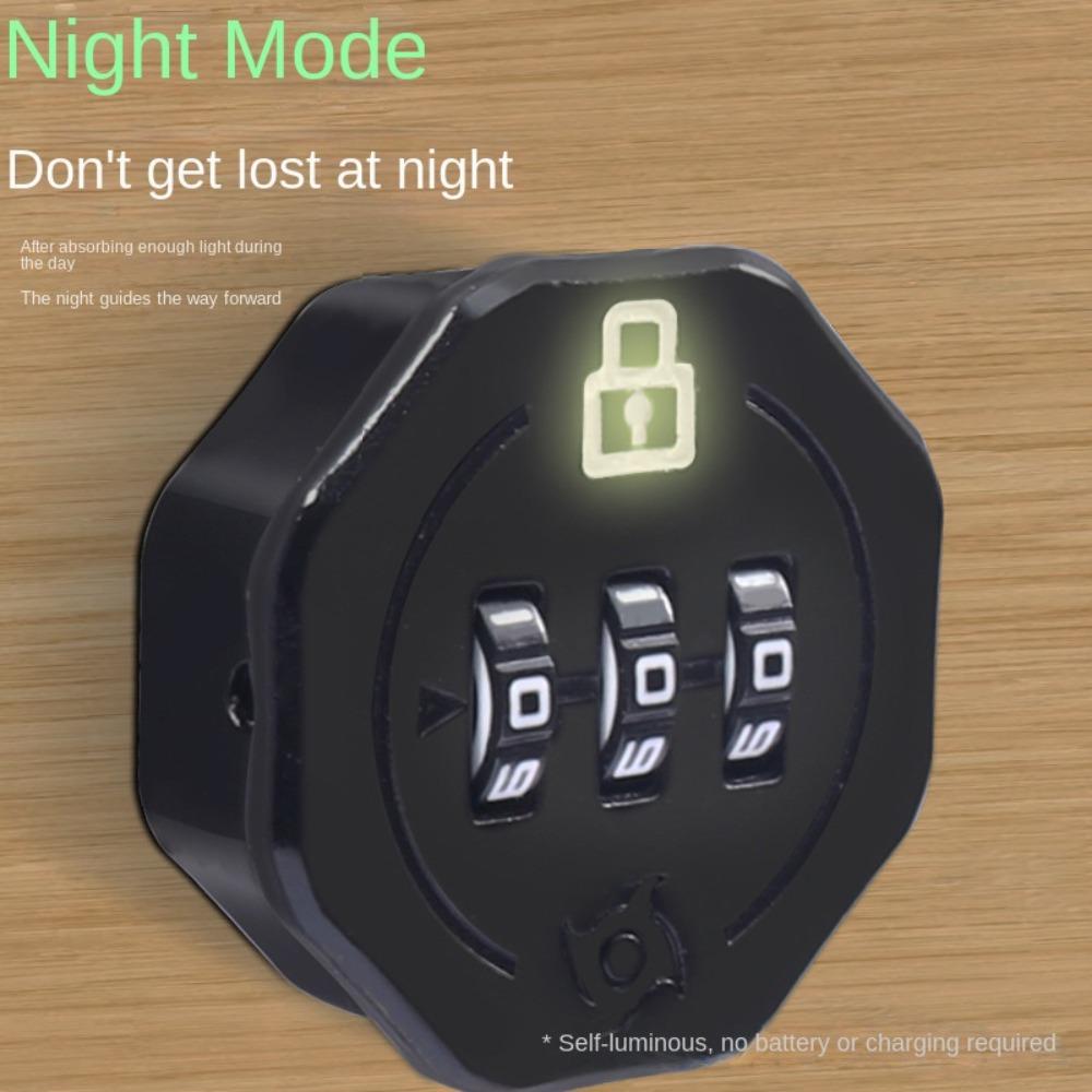 Luminous Drawer Combination Lock 3 Digital Code Wardrobe Code Lock New Password Locker Drawer