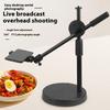 Tabletop Overhead Tripod Stand With Ring Light Mobile Phone Holder And Boom Arm For Nail Art Photography Table Shooting Tripods