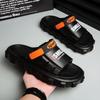 Модные мужские сандалии Нескользящие шлепанцы для мужчин Трендовые универсальные сандалии на платформе Износостойкие Дышащие Индивидуальные Классические Новинка