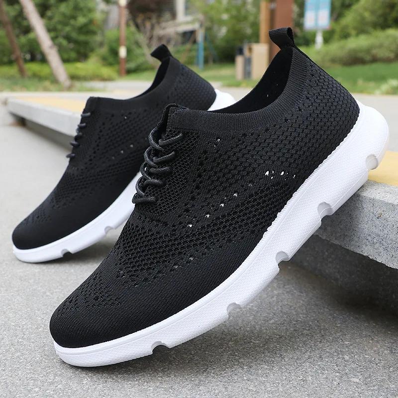 Lefu Shoes Летние Новые Легкие На шнуровке Повседневные Дышащая сетка Спортивные Кроссовки для бега Мужская спортивная обувь