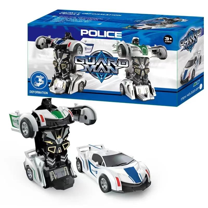 Детская игрушка Машинка-трансформер с деформацией от одного нажатия, Робот-машина, Инерционная игрушечная машинка, Игрушка для мальчиков и девочек, Подарок на день рождения