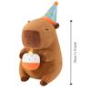 PP Cotton Capybara Plush Doll Happy Birthday Hat Capibara Anime Stuffed Doll  Children Girl