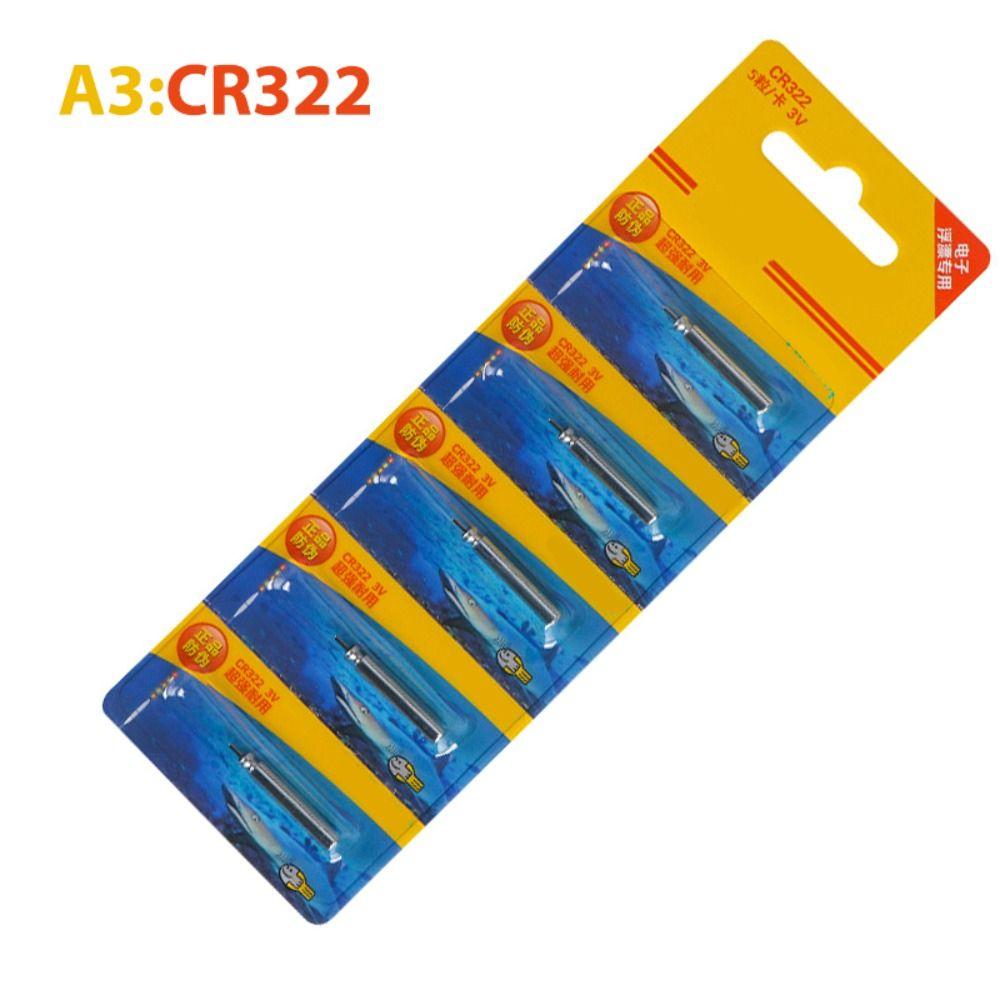 5PCS Endurance Electricity Fishing Floats Lithium Pin Battery   Night Fishing