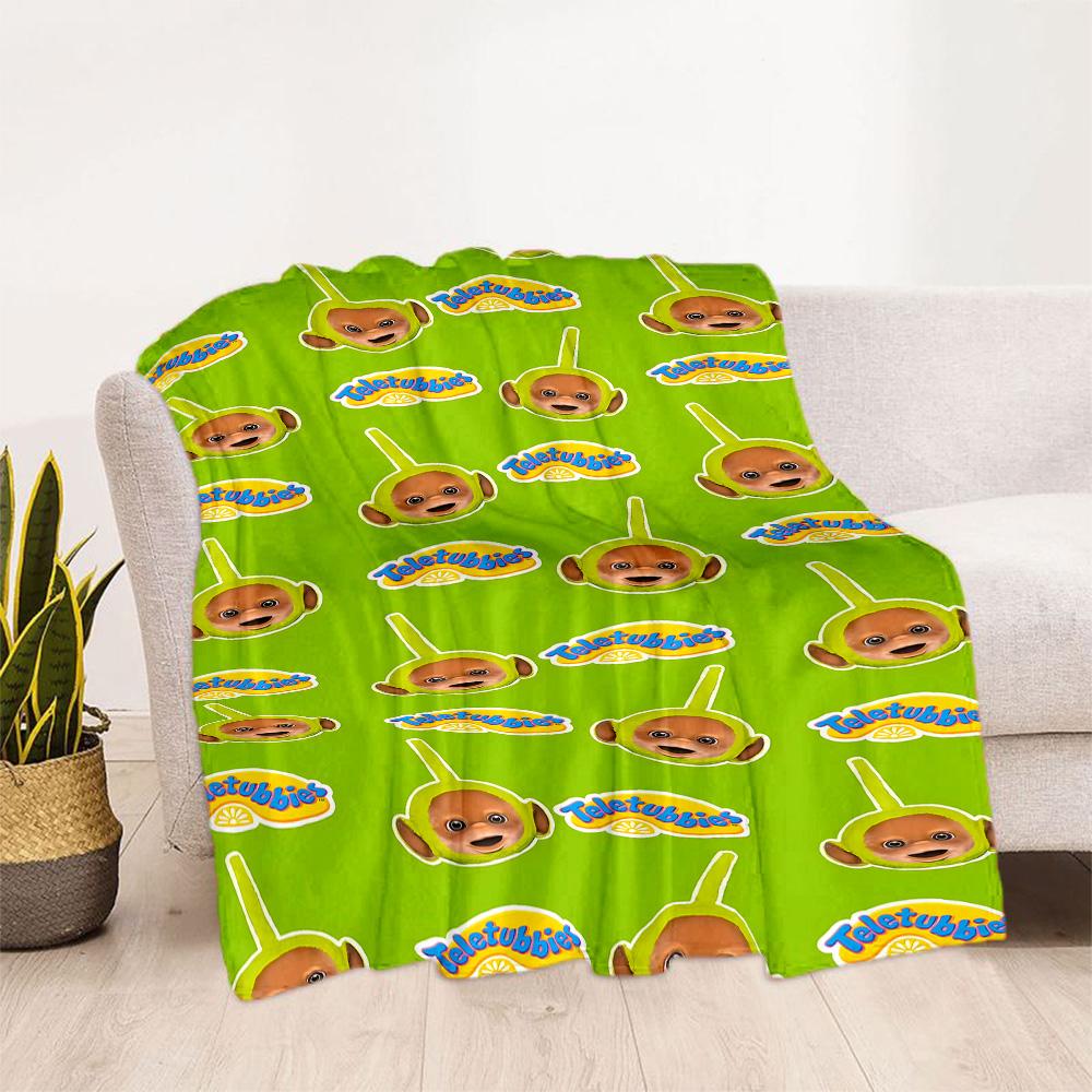 Teletubbies Hearts Blanket Soft & Cozy Perfect for Picnics Bedding Seaside for All Occasions Playful Design Perfect Gift for Relatives and Friends