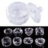Nail Art Glass Acrylic Nail Polish Liquid Holder Powder Bowl