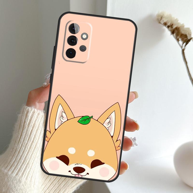 Чехол с животным Сиба-ину для Samsung Galaxy A55 A15 A35 A56 A06 A16 A26 A36 A32 A52 A13 A33 A53 A14 A34 A54 A17