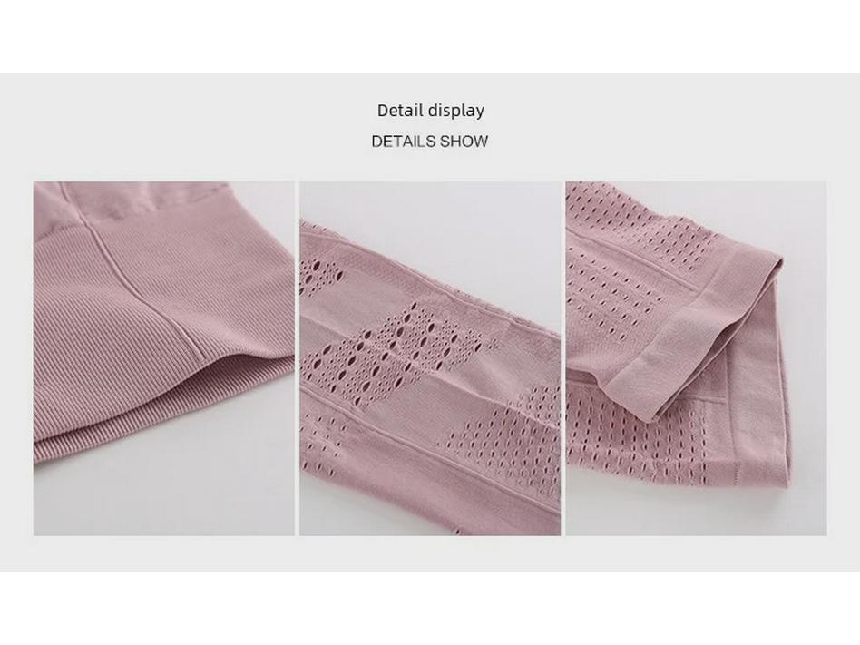 Женские дышащие быстросохнущие спортивные леггинсы - полый дизайн, персиковые бедра, эластичные штаны для йоги