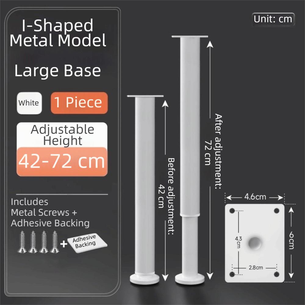 Adjustable Height Furniture Support Legs Heavy-Duty Bed Beam Support Leg Bed Bottom