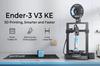 3D-принтер Creality Ender-3 V3 KE, автоматическое выравнивание, 0. Точность печати 1 мм, максимальная скорость печати 500 мм/с, 220*220*240 мм