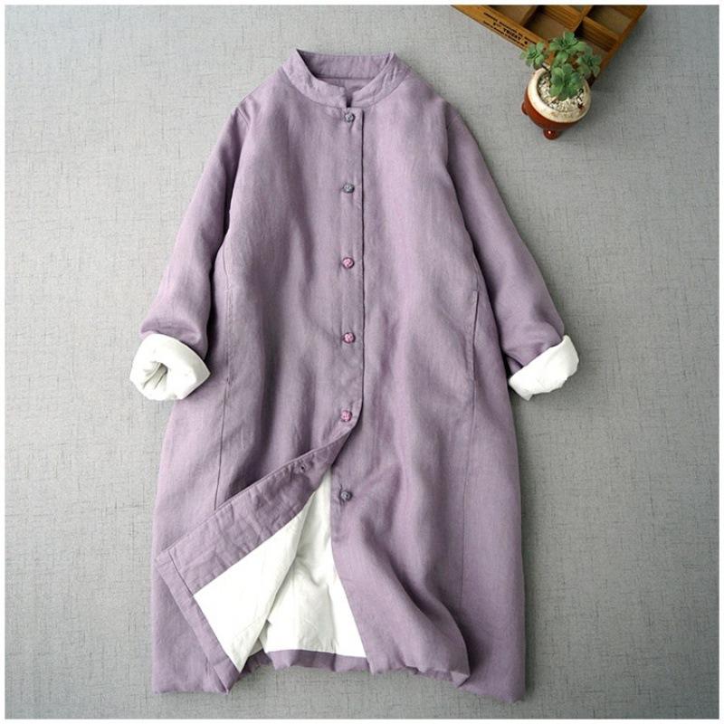 High Quality Japan Style Vintage Women Winter Coat 2024 New Oversized Loose Cotton-padded Buttons Parkas Long Quilted Outerwear